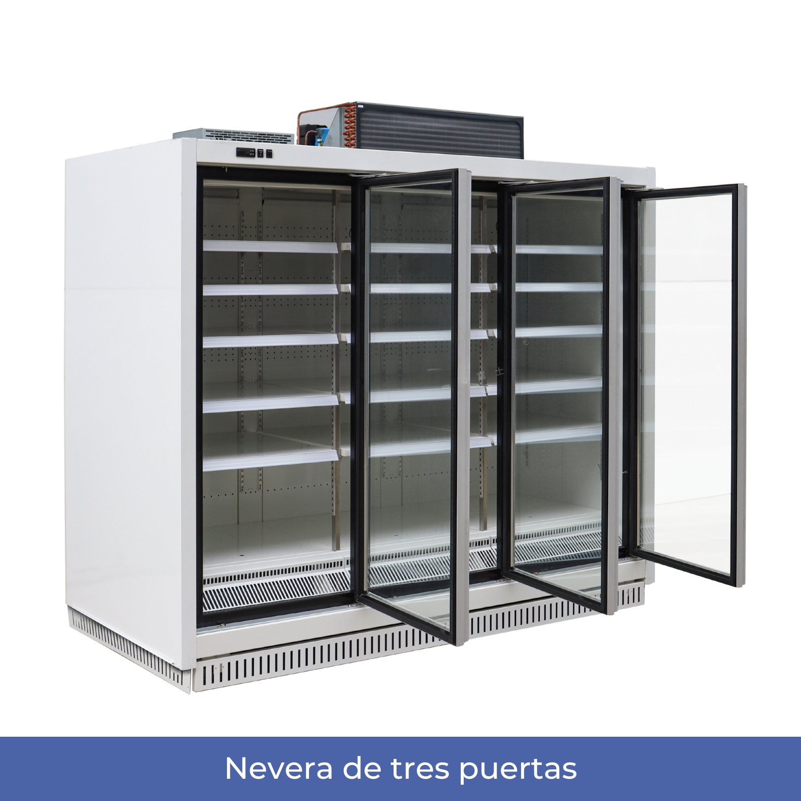 Nevera de tres puertas