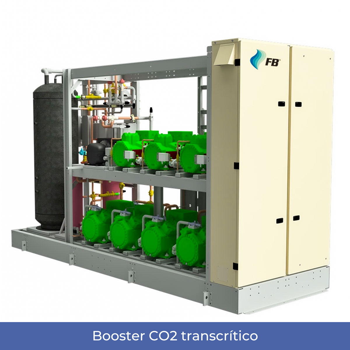 Booster CO2 transcrítico | Venta, instalación y mantenimiento de equipos de refrigeración industrial y comercial NOVAFRIOS al mejor precio.