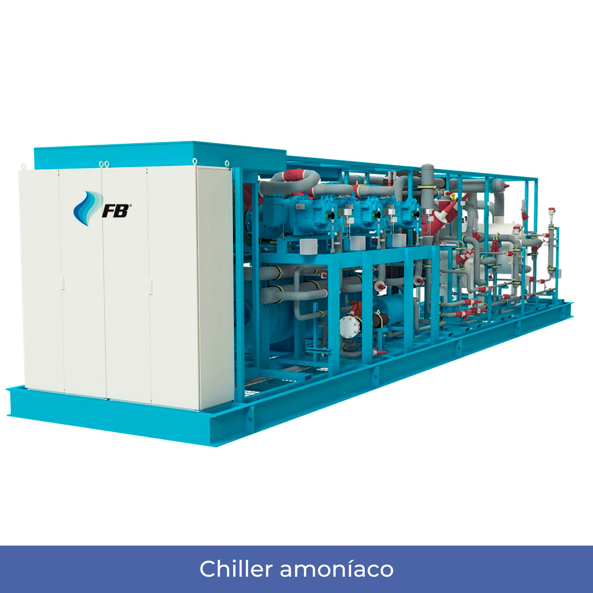 Chiller amoniaco | Venta, instalación y mantenimiento de equipos de refrigeración industrial y comercial NOVAFRIOS al mejor precio.