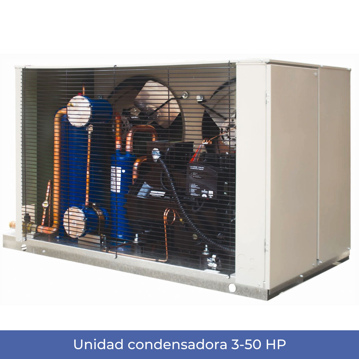 Unidad condensadora 3-50 HP | Venta, instalación y mantenimiento de equipos de refrigeración industrial y comercial NOVAFRIOS al mejor precio.